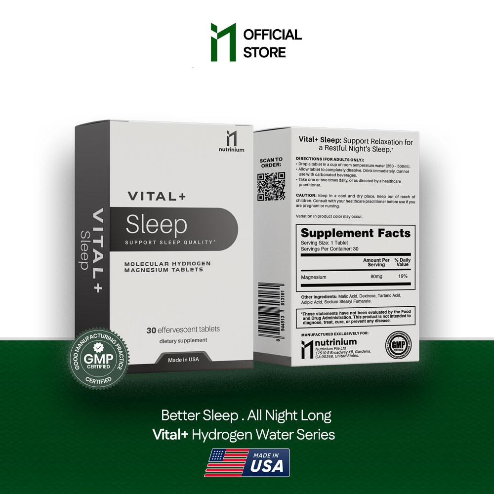 Vital+ Sleep Molecular Hydrogen Water | Improves Insomnia